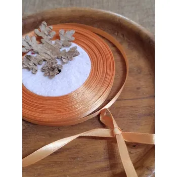 Stuha Atlasová stuha šíře 6 mm hnědá světlá