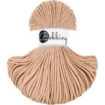 Příze Bobbiny bavlněná šňůra JUNIOR 3mm biscuit