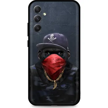 Pouzdro na mobilní telefon Kryt Samsung A34 Monkey Gangster (obal neboli pouzdro na Samsung A34)