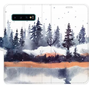 Pouzdro na mobilní telefon Flipové pouzdro iSaprio - Winter 02 - Samsung Galaxy S10