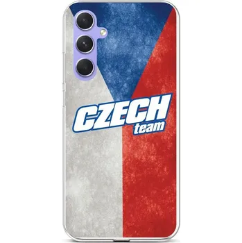 Pouzdro na mobilní telefon Kryt Samsung A54 5G Czech Team (obal neboli pouzdro na Samsung A54 5G)