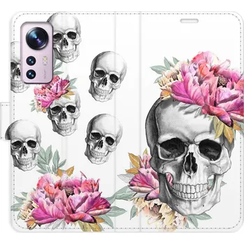 Pouzdro na mobilní telefon Flipové pouzdro iSaprio - Crazy Skull - Xiaomi 12 / 12X
