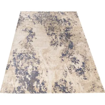 Koberec Nadčasový koberec s modrým detailem do obývacího pokoje Šířka: 200 cm | Délka: 290 cm