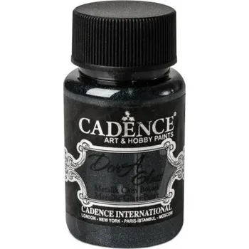 Speciální výtvarná barva Metalická barva na sklo Dora Glass černá black 50 ml -