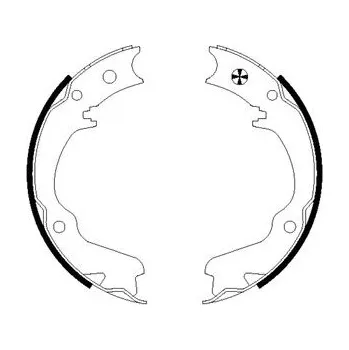 Brzdová čelist Sada brzdových čelistí, parkovací brzda TEXTAR 91055400