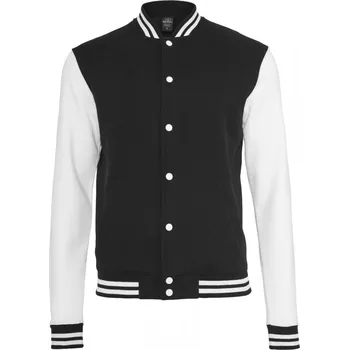 Pánská větrovka 2-tone College Sweatjacket - blk/wht S