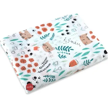 látková plena JASMINE Bambusová plena Cats 120x120