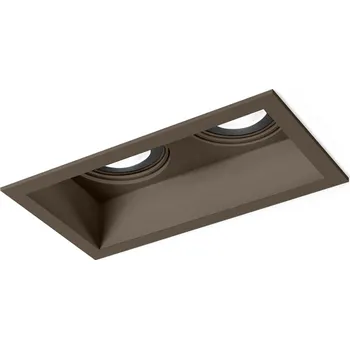 Bodové svítidlo Wever & Ducré Dvojitá vestavná bodovka Plano 2.0 GU10 Barva: Bronzová 118220Q0