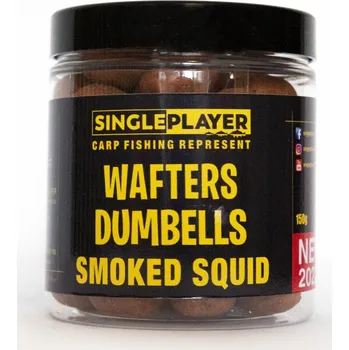 Boilies Singleplayer Wafters Dumbells 16 mm/150 g Smoked Squid