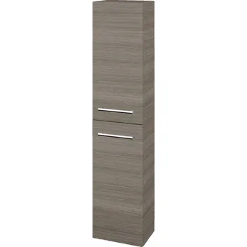 Koupelnový nábytek Dřevojas Vysoká skříň DOS SV1D2 35 - D03 Cafe / Úchytka T03 / D03 Cafe / Pravé