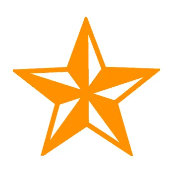 Samolepící dekorace Hvězda námořní (06 - oranžová) SAMOLEPKA NA AUTO, NÁLEPKA, FÓLIE, POLEP, TUNING, VLASTNÍ TEXT, TISK, AUTOSAMOLEPKY.cz, POLEPY, OBRÁZEK, LOGO, 3D STICKERS