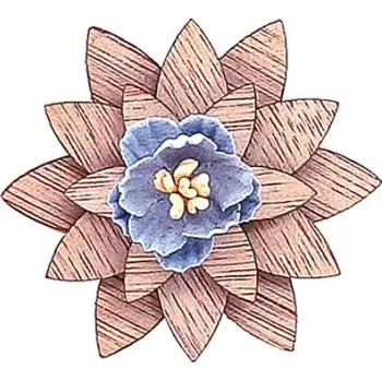 Brož Brož světlá hvězda - Světle modrý střed