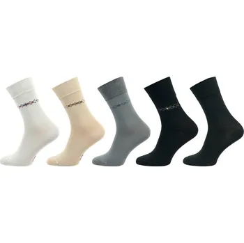 Pánské ponožky Ponožky NOVIA | Comfort se stříbrem 1022 - balení 5 párů Velikost: 29-30 ( 43-44 )