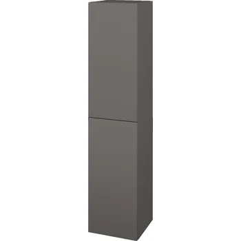 Koupelnový nábytek Dřevojas Vysoká skříň DOS SVD2 35 - N06 Lava / Bez úchytky T31 / N06 Lava / Pravé