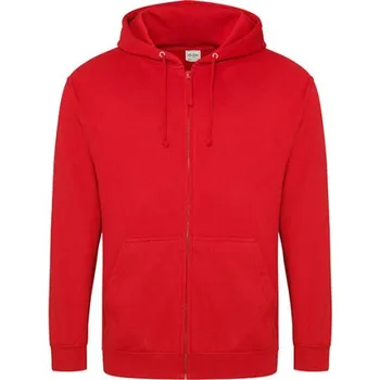 Pánská mikina Just Hoods Pánská mikina na zip JH050 Fire Red M