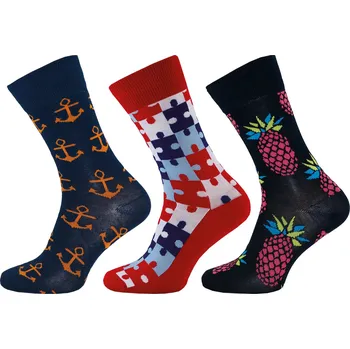 Pánské ponožky Dámské a pánské ponožky NOVIA | Happy comfort KOTVA Velikost: 30-32 ( 44-47 )