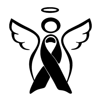 Samolepící dekorace SAMOLEPKA Památeční andělíček memory (01 - černá) NA AUTO, NÁLEPKA, FÓLIE, POLEP, TUNING, VLASTNÍ TEXT, TISK, AUTOSAMOLEPKY.cz, POLEPY, OBRÁZEK, LOGO, SAMOLEPKY