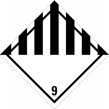 ADR třída 9 - Jiné nebezpečné látky a předměty samolepící vinylová fólie 250x250 mm