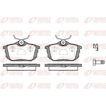 Brzdová destička Sada brzdových destiček, kotoučová brzda REMSA 0605.02
