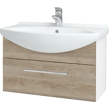 Koupelnový nábytek Dřevojas Koupelnová skříňka TAKE IT SZZ 75 - N01 Bílá lesk / Úchytka T04 / D17 Colorado