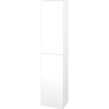 Koupelnový nábytek Dřevojas Vysoká skříň DOS SV1D2 35 - M01 Bílá mat / Bez úchytky T31 / M01 Bílá mat / Pravé