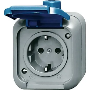 Elektrická zásuvka ABB 2CKA002083A0368 zásuvka s ochranným kontaktem IP44 modrá, enciánově modrá (RAL 5010)