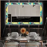 Dekorativní zrcadlo s LED osvětlením do jídelny - Abstract Geometric