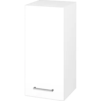 Koupelnový nábytek Dřevojas Horní skříňka SYD 35 - N01 Bílá lesk / Úchytka T04 / L01 Bílá vysoký lesk / Levé