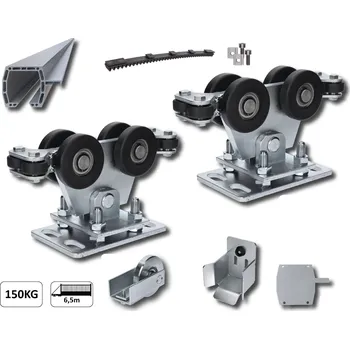 Plot Hliníkový samonosný systém 95x100x11 mm pro posuvné brány do 150 kg / 6,5 m, průjezd