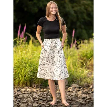 Dámská sukně Dámská sukně Květinová Naturálně béžová S