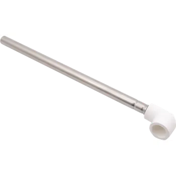 Vodovodní potrubí PPR připojovací koleno k radiátoru 90°, 270mm, mosaz