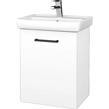 Koupelnový nábytek Dřevojas Koupelnová skříňka DOOR SZD 50 - N01 Bílá lesk / Úchytka T06 / M01 Bílá mat / Levé