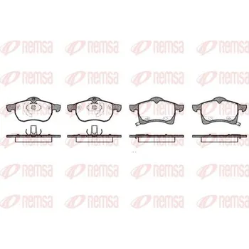 Brzdová destička Sada brzdových destiček, kotoučová brzda REMSA 0683.02