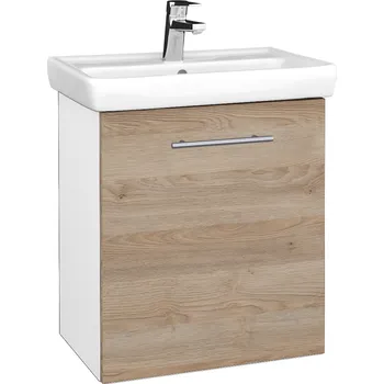 Koupelnový nábytek Dřevojas Koupelnová skříňka DOOR SZD 55 - N01 Bílá lesk / Úchytka T02 / D17 Colorado / Pravé