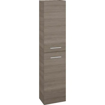 Koupelnový nábytek Dřevojas Vysoká skříň DOOR SV1D2 35 - D03 Cafe / Úchytka T04 / D03 Cafe / Pravé