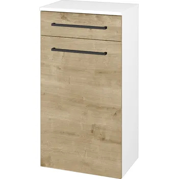 Koupelnový nábytek Dřevojas Nízká skříňka DOS SNDZ 50 - N01 Bílá lesk / Úchytka T06 / D09 Arlington / Levé