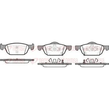 Brzdová destička Sada brzdových destiček, kotoučová brzda REMSA 1384.02