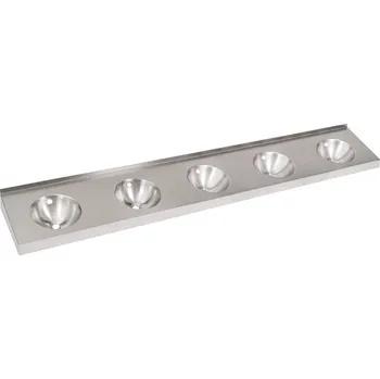 Umyvadlo Sanela SLUN 61 - Nerezové pětiumyvadlo s přepadem (93610)