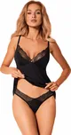 Výjimečný set Bella Rou top & panties Obsessive Velikost: XL/2XL