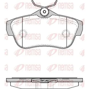 Brzdová destička Sada brzdových destiček, kotoučová brzda REMSA 1299.00