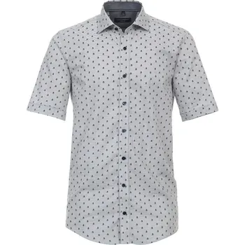 Pánská košile Pánská košile Casa Moda Kent Casual Fit modní tisk krátký rukáv vel. 3XL - 7XL (48 - 56) - 6XL