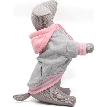 Obleček pro psa Vsepropejska Cailan mikina pro psa Barva: Šedá, Délka zad (cm): 31, Obvod hrudníku: 40 - 44 cm