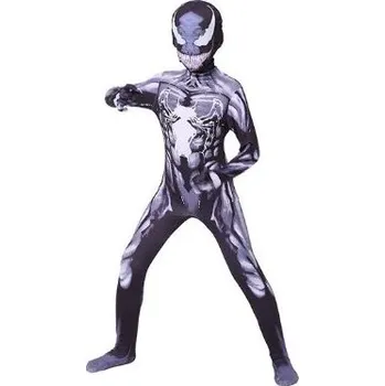 Karnevalový kostým Marvel a DC Marvel Superhero dětský kostým - Venom (černo-bílý) Velikost: L/130