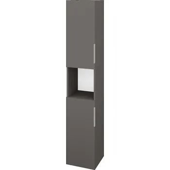 Koupelnový nábytek Dřevojas Vysoká skříň DOS SVD2O 35 - N06 Lava / Úchytka T05 / N06 Lava / Pravé