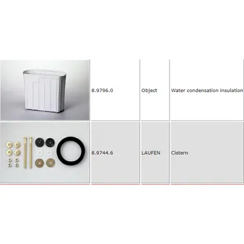 Klozet Laufen ND Izolační vložka do nádrže wc kombi Object H8979600000001