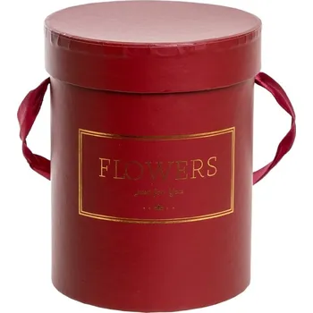 Flower box červený - bordó 12x15 cm (133283 001 ART18694 flower box červený)