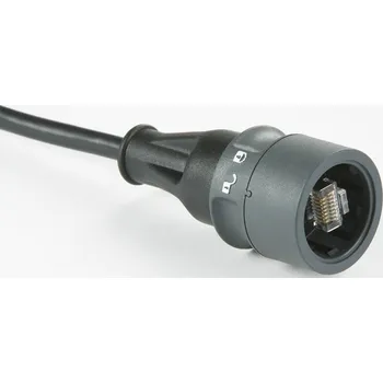 Síťový kabel Bulgin PXP6037/5M00 RJ45 síťové kabely, propojovací kabely CAT 5e S/FTP 5.00 m černá stíněný, krytí PUR, vodotěsné 1 ks