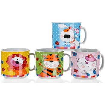 Hrnek Animals, keramický, 210ml, mix.dekorů