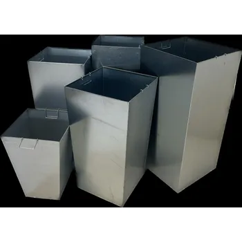 Venkovní odpadkový koš Náhradní pozinkovaná nádoba 350x350 a V 580 mm + doprava zdarma