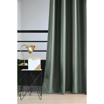 Zatemňovací dekorační závěs "BLACKOUT" s kroužky EDIMBOURGH 140x260 cm khaki (cena za 1 kus) France